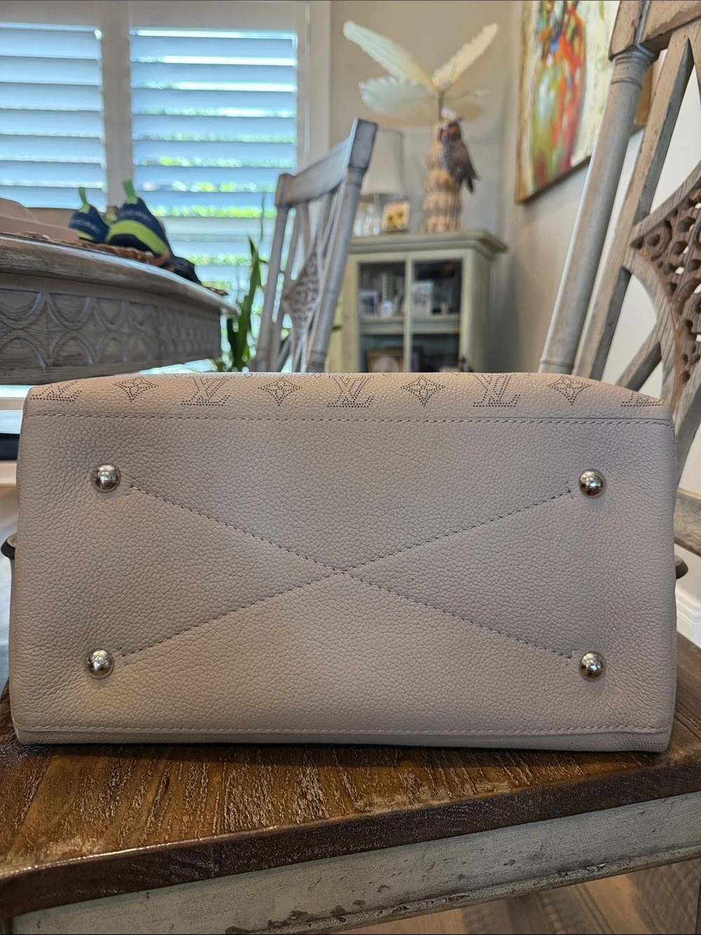 Louis Vuitton Taupe Monogram Braided-Handle Shoulder Bag